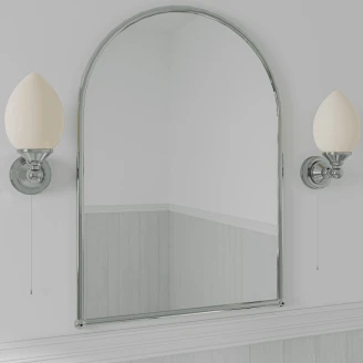 <strong>Burlington</strong>  Vegglampe Edwardian Elliptisk Krom Blank