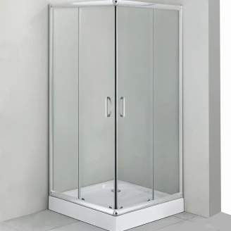 Dusjkar Funkia 80x80 cm Kvadratisk Hvit Blank