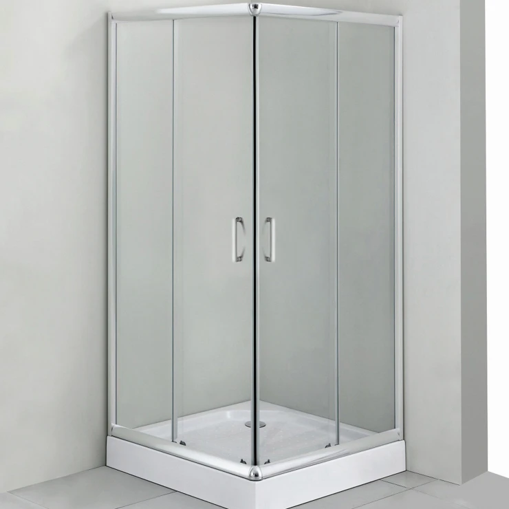 Dusjkar Funkia 90x90 cm Kvadratisk Hvit Blank