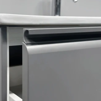 Servantskap Tona Grå Matt 120 cm med Servant Hvit Blank