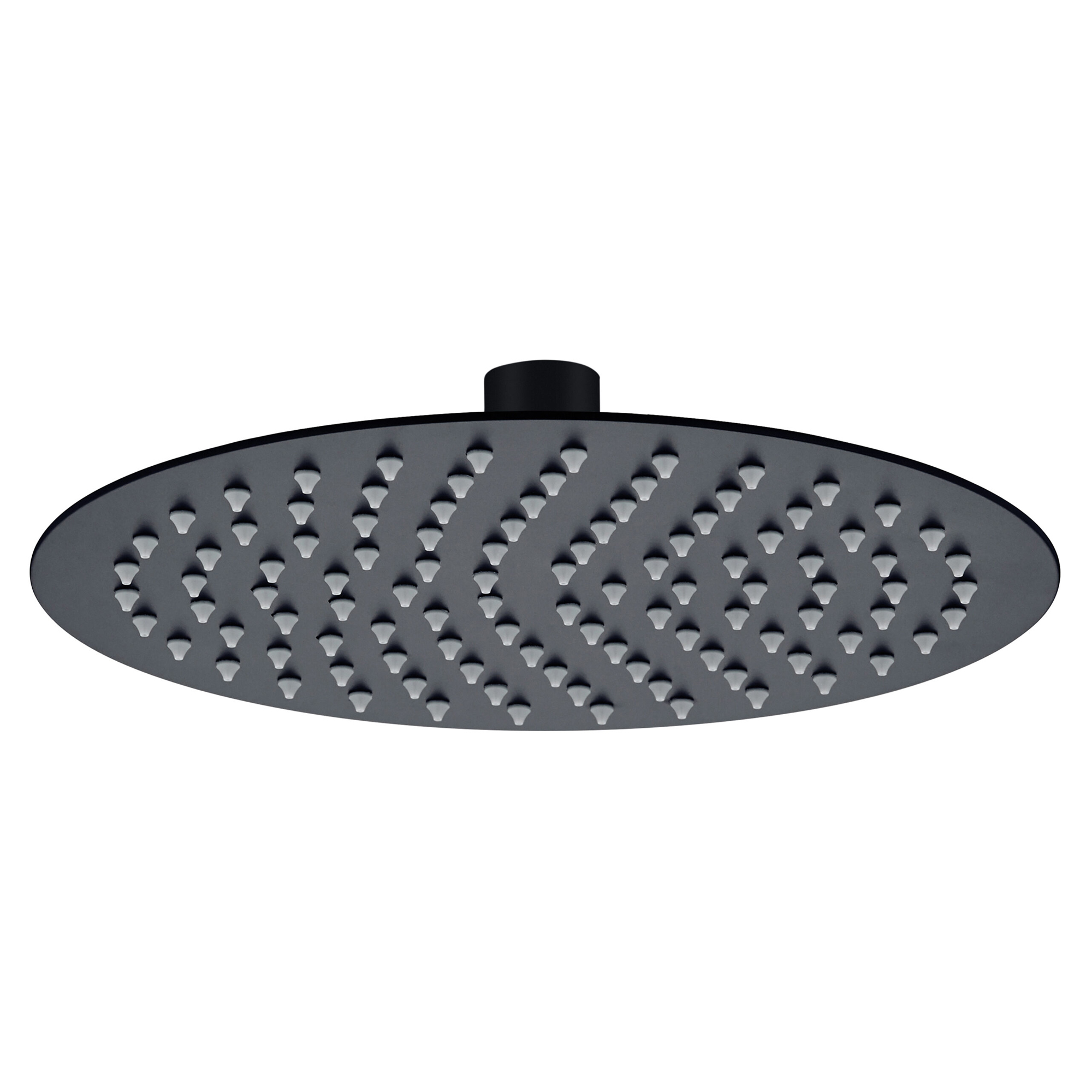 Hodedusj Element 250 mm Rund Svart Matt