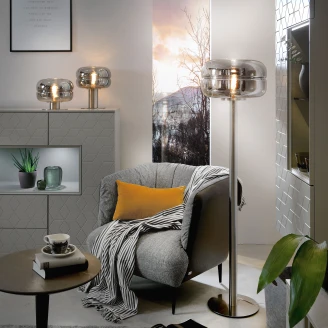 Villeroy & Boch Gulvlampe <strong>Havanna</strong>  Glass Røk Blank