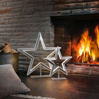 Villeroy & Boch Bordlampe <strong>Myra</strong>  Sølv Blank 43 cm