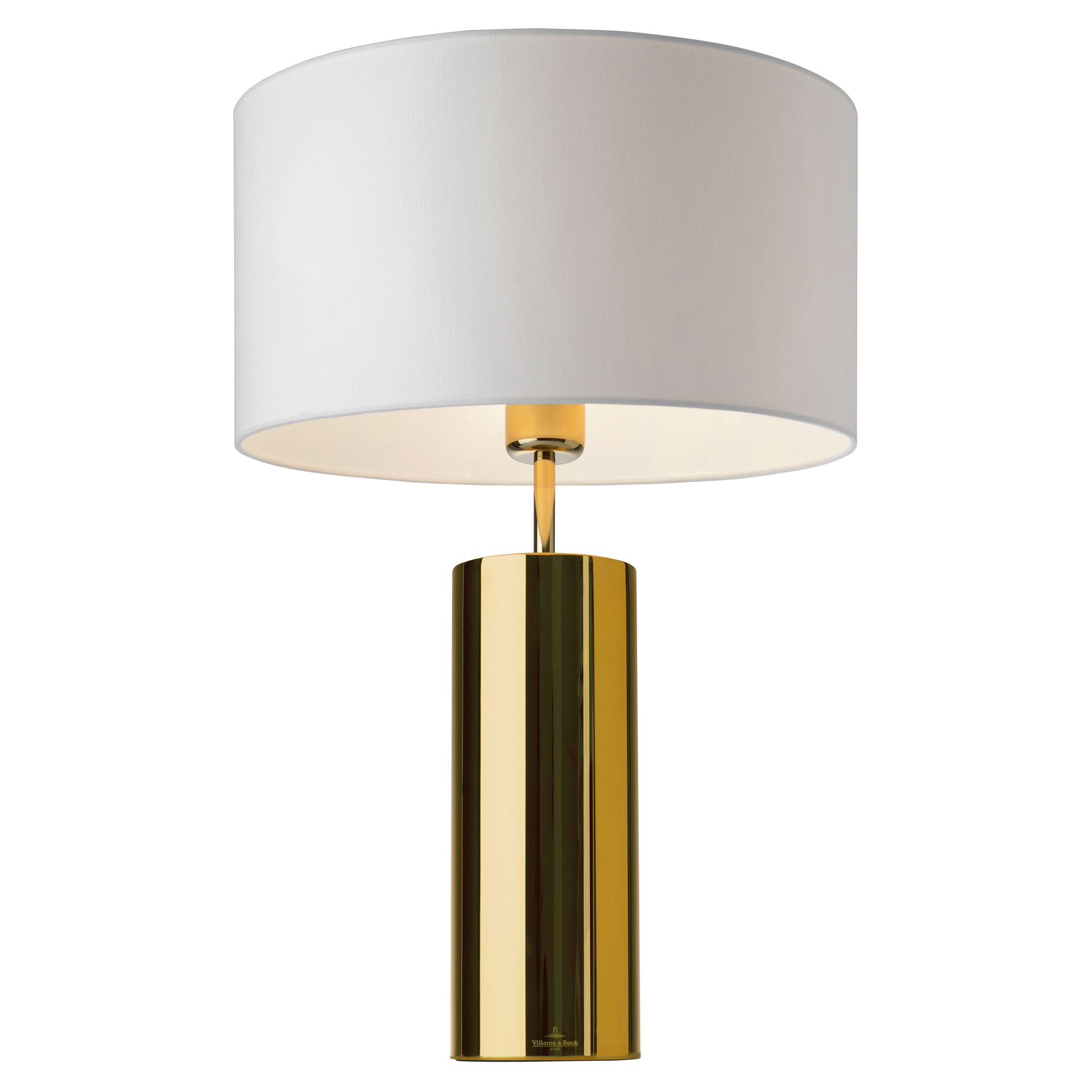 Villeroy & Boch Bordlampe Rund Prag Beige, Gull Blank