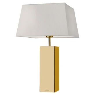 Villeroy & Boch Bordlampe Kvadratisk <strong>Prag</strong>  Beige, Gull Blank