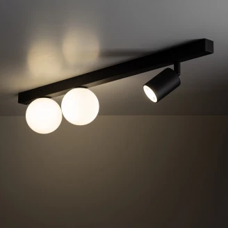 Vegg-/Taklampe <strong>Rymd</strong>  Svart Matt 70 cm