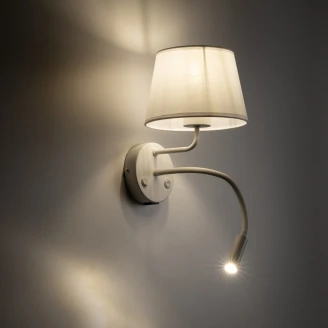 Vegglampe USB <strong>Sken</strong>  Hvit Matt
