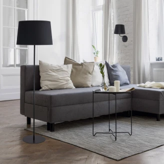 Gulvlampe Sken Svart Matt