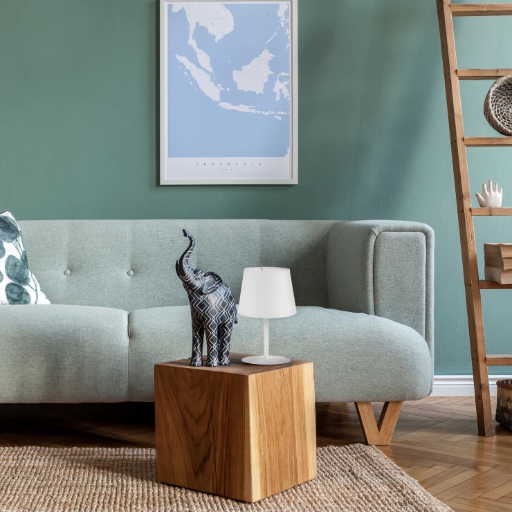 Bordlampe Sken Hvit Matt