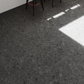 Gulvflis <strong>Ceppo di gre</strong>  Svart Matt 60x60 cm
