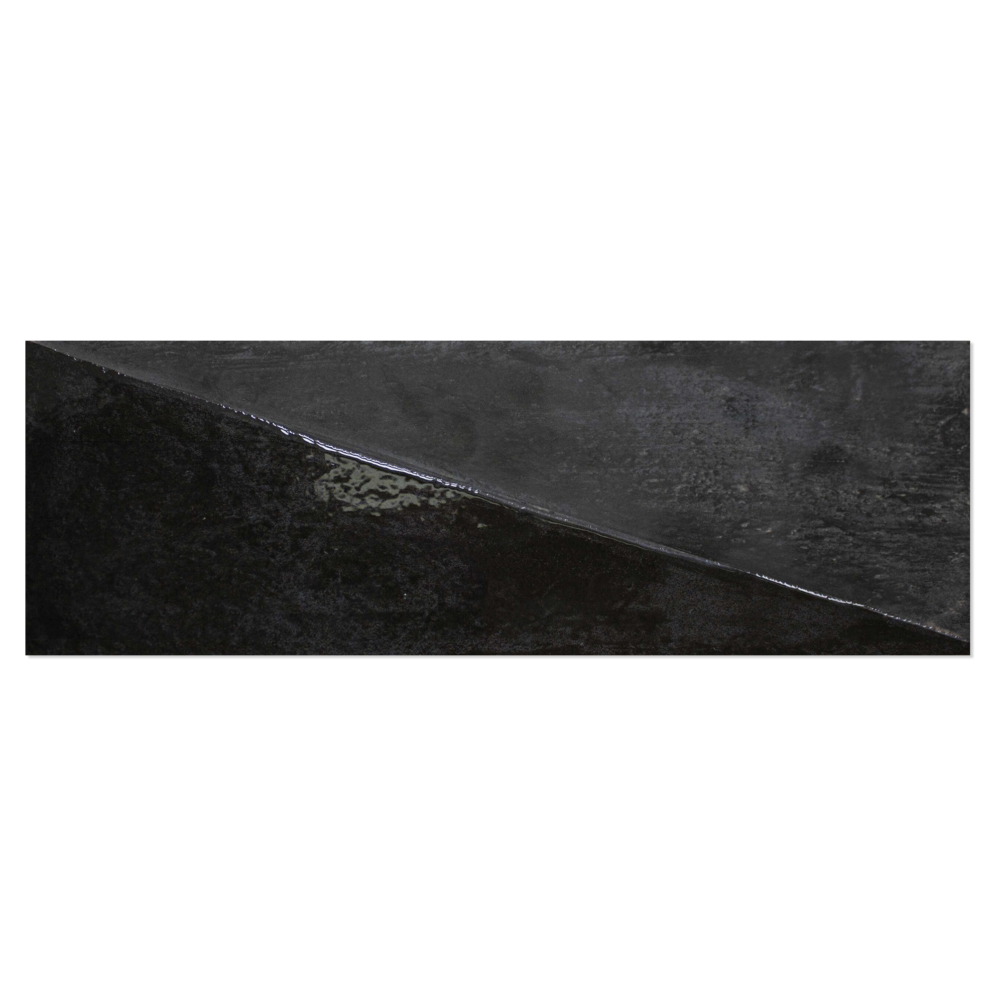 Veggflis Frosty Svart Blank 10x30 cm
