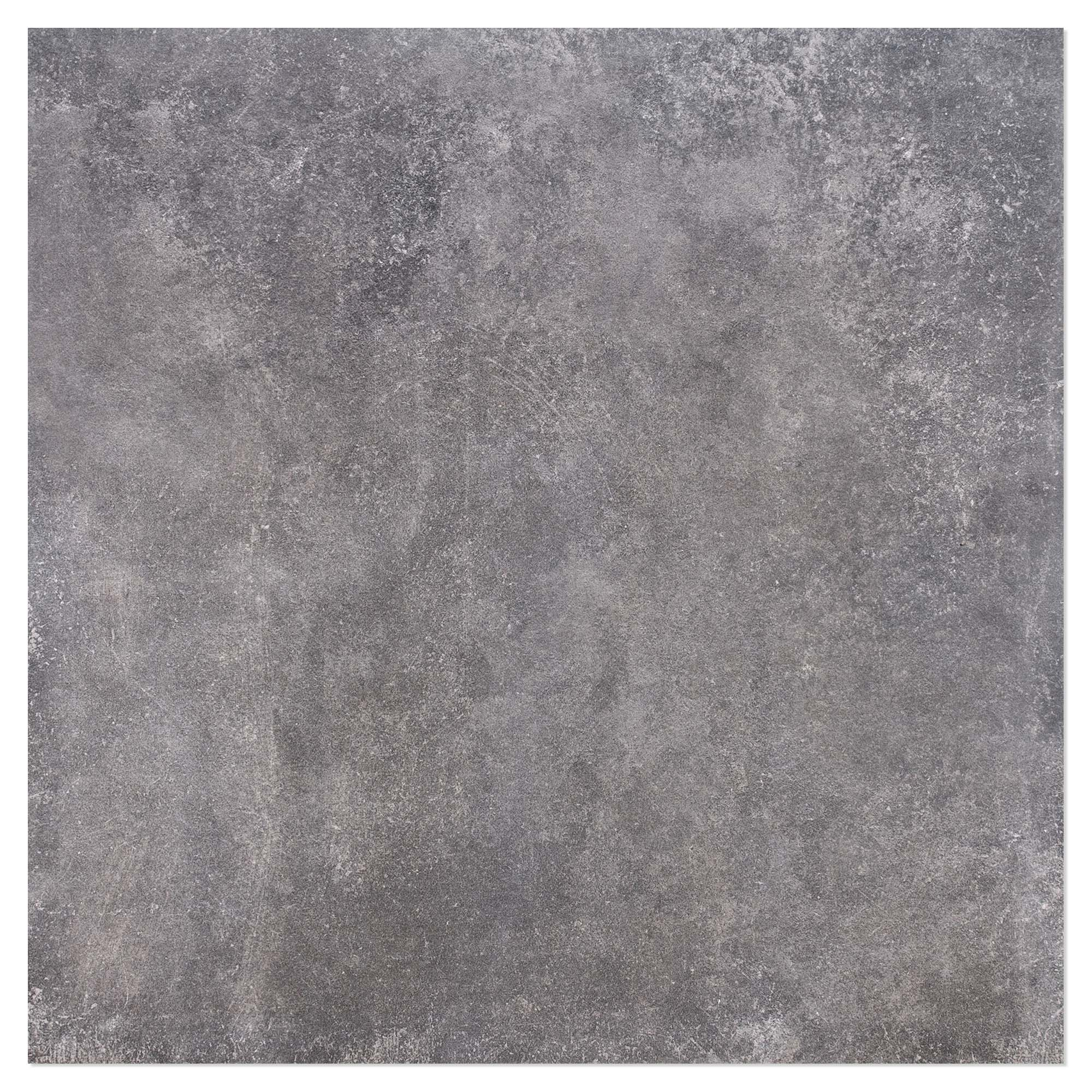 Utendørsflis Aska Mørk Grå Matt 80x80 cm Tykkelse 20 mm