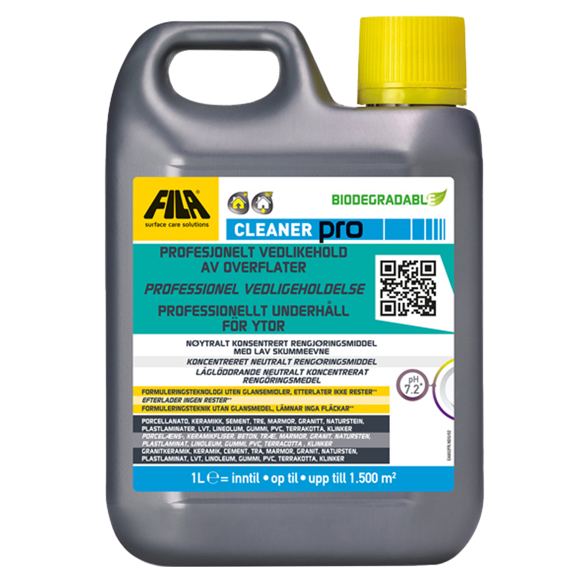 Universalrengjøring Cleaner Pro for De Fleste Underlag 5L