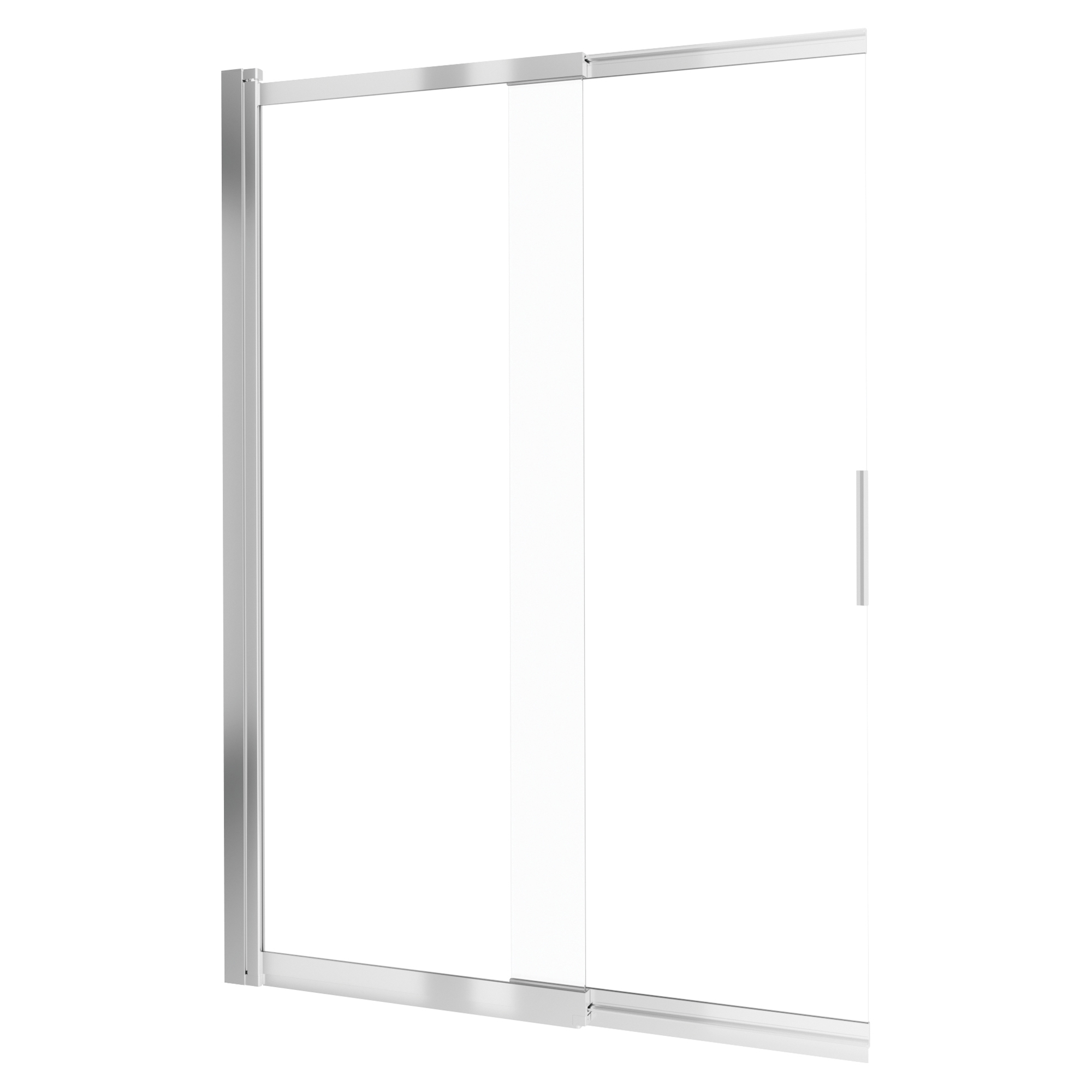 Badekarvegg Prizma Krom Blank 5 mm 100x140 cm