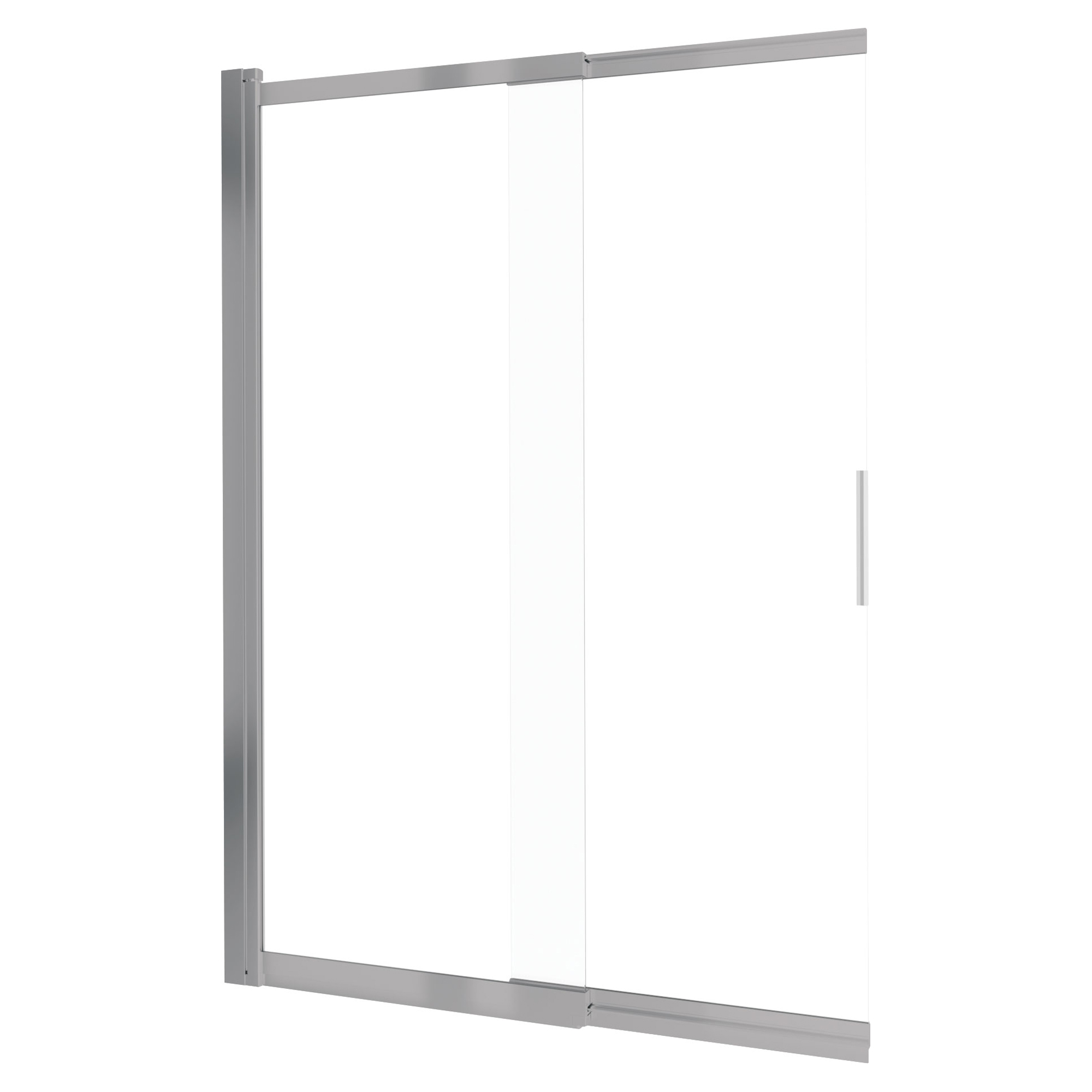 Badekarvegg Prizma Krom Matt 5 mm 100x140 cm