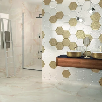 Dune Håndlaget Servant <strong>Heller</strong>  White&Gold 36 cm