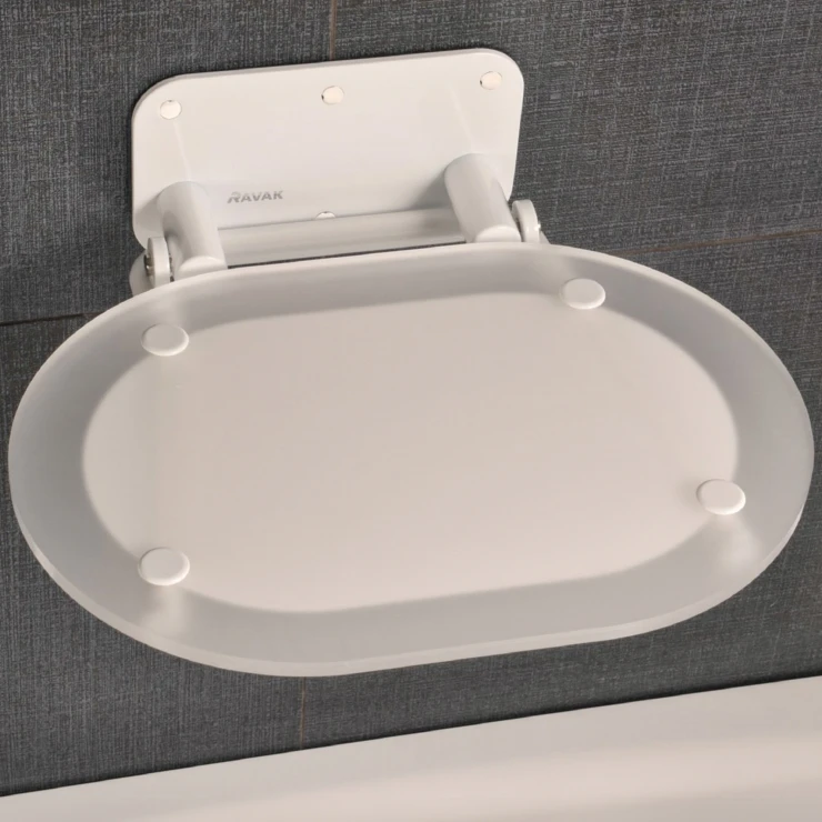 Ravak Sammenleggbar Dusjsete Chrome Hvit Matt