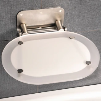 Ravak Sammenleggbar Dusjsete <strong>Chrome</strong>  Rustfritt stål-Klar Matt
