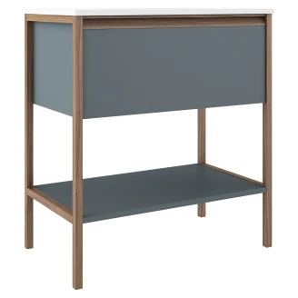 Underskab <strong>Tone</strong>  Blå Mat 80 cm med Vask
