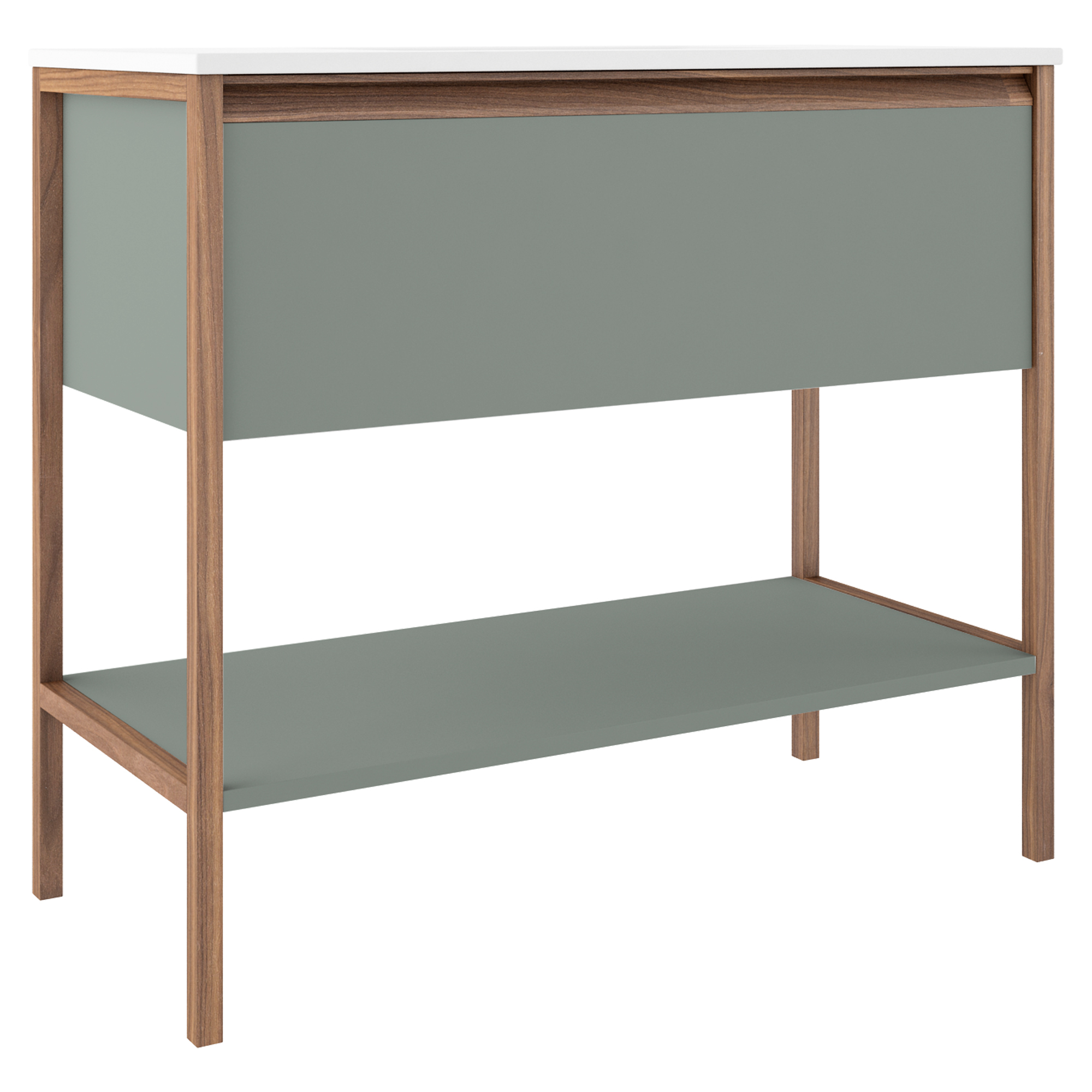 Servantskap Tone Oliv-Valnøtt Matt 100 cm med Servant