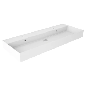 Håndvask <strong>Mira</strong>  Hvid Blank 120 cm Tohuls