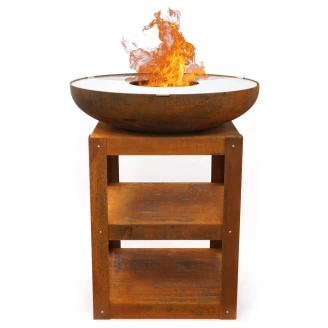 <strong>Heat</strong>  Ildskål Set Bakka med Plancha & Feet Corten Mat