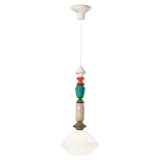 Ferroluce Hengelampe <strong>Lariat</strong>  Melkehvit 70 cm