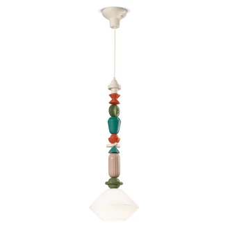 Ferroluce Hengelampe <strong>Lariat</strong>  Melkehvit 87 cm