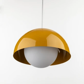 Hængende Lampe <strong>Lavardin</strong>  M Gul Okker Blank