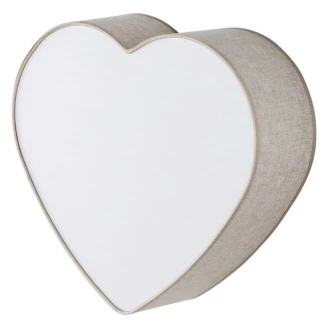 Vegg-/Taklampe Hjerte Beige Matt