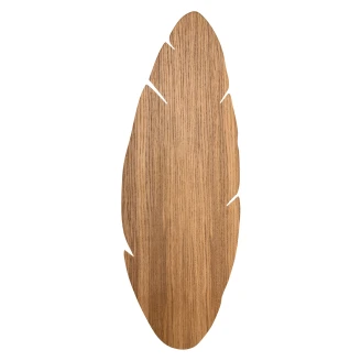 Vegglampe Fjær Ny Nøtt Matt 69 cm