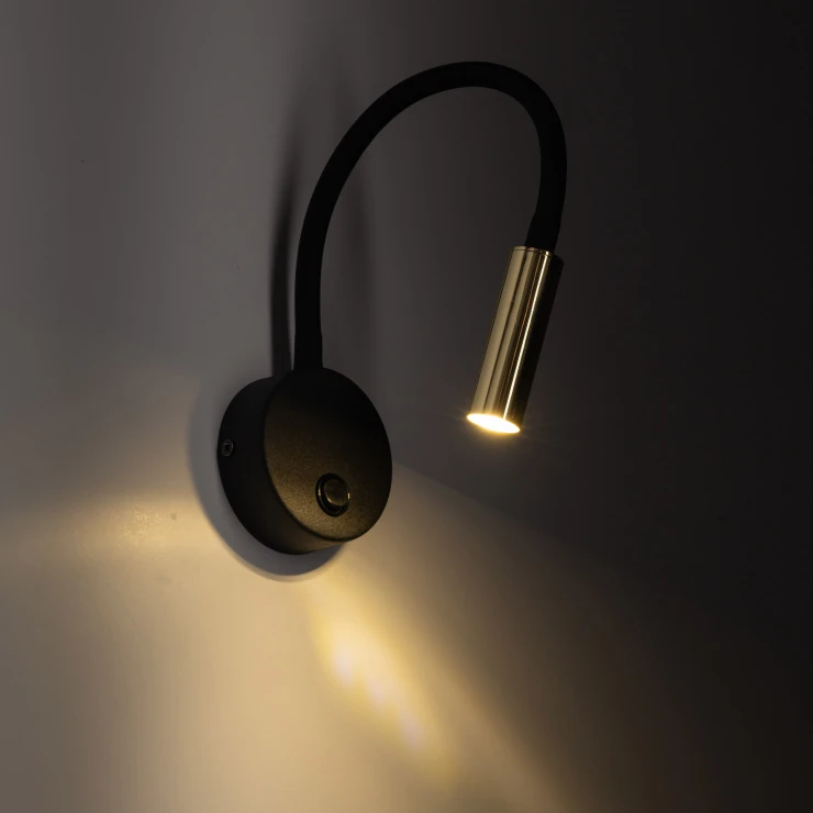 Vegglampe Orio Gull Matt