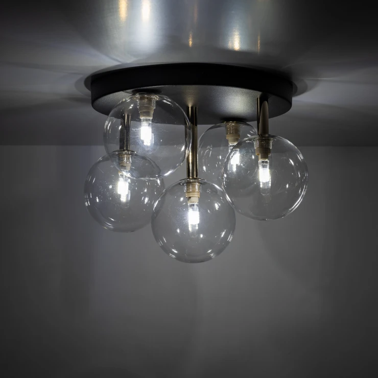 Taklampe Nola Penta Transparent
