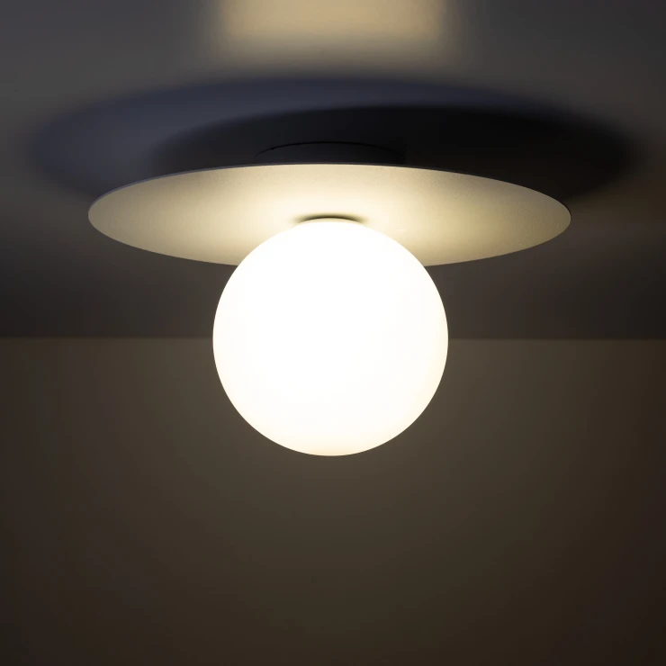 Vegg-/Taklampe Dorian Hvit Matt