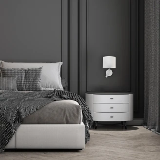 Vegglampe <strong>Nerina Ny</strong>  Hvit, Sølv Matt