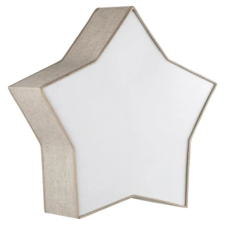 Vegg-/Taklampe Stjerne Beige Matt