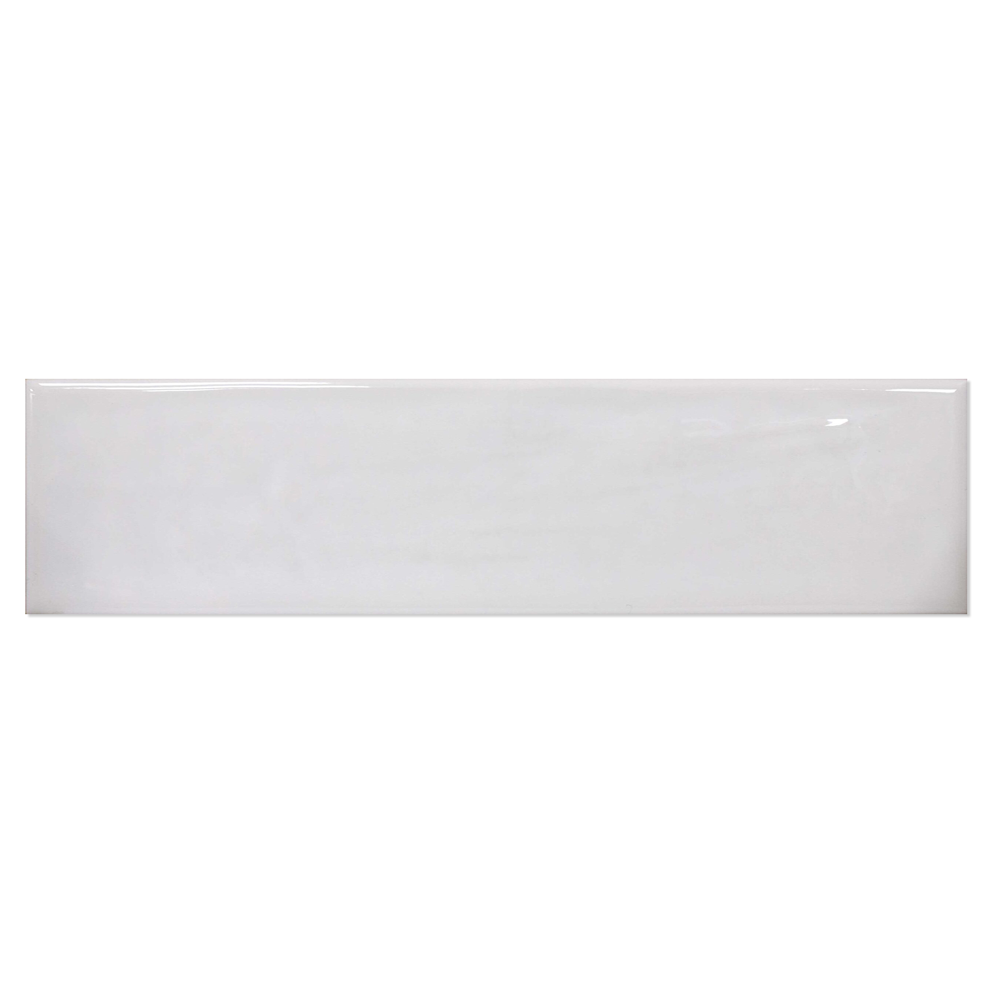 Veggflis Ametrine Hvit Blank 8x30 cm