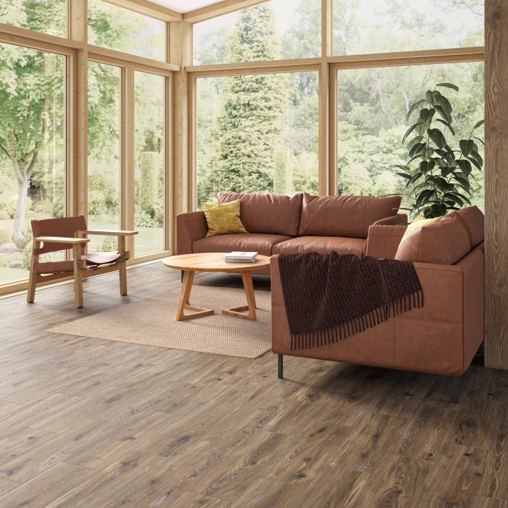 Tre Gulvflis Arbor Brun Matt 18x60 cm