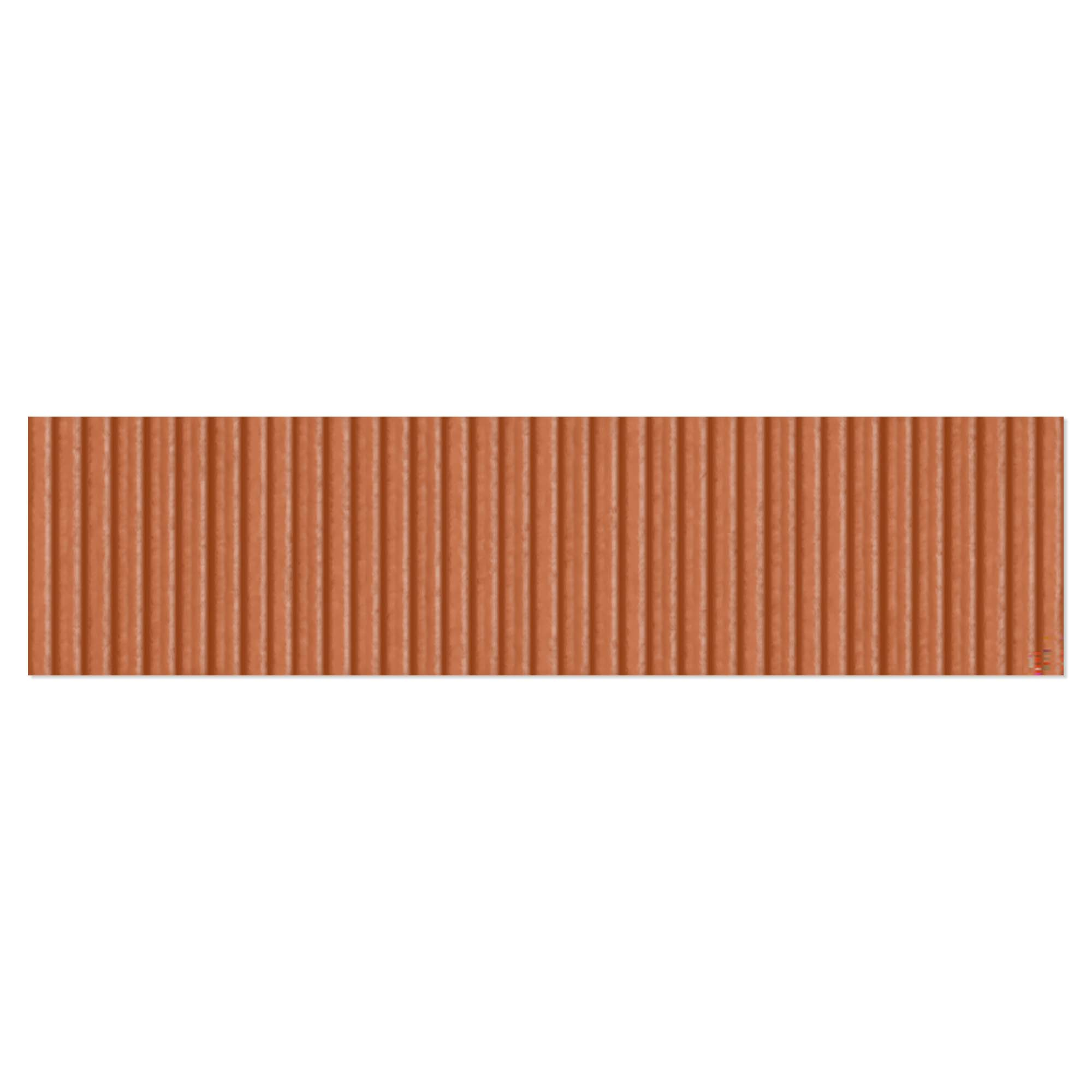 Veggflis Vulcano Oransje Blank Relieff 8x30 cm
