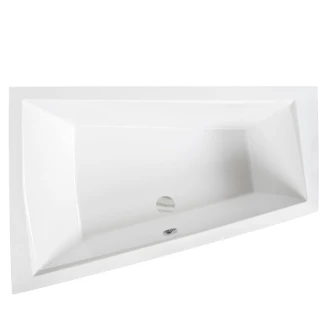 Badekar <strong>Santorini</strong>  Hvid Glat 170 cm Venstre (Uden Panel & Afløb)