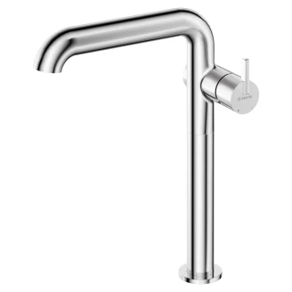 Håndvaskarmatur Høj med Rektangulær Pibe <strong>Silia</strong>  Krom Blank