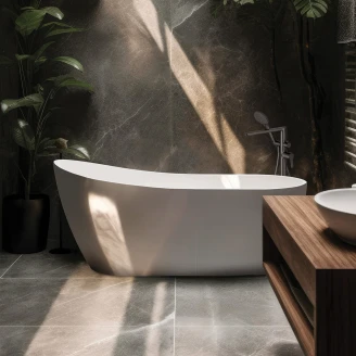 Badekar <strong>Arnika</strong>  Hvit Blank 150x72 cm