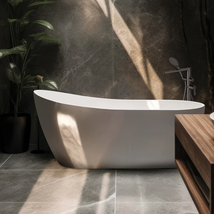 Badekar Arnika Hvit Blank 170x72 cm