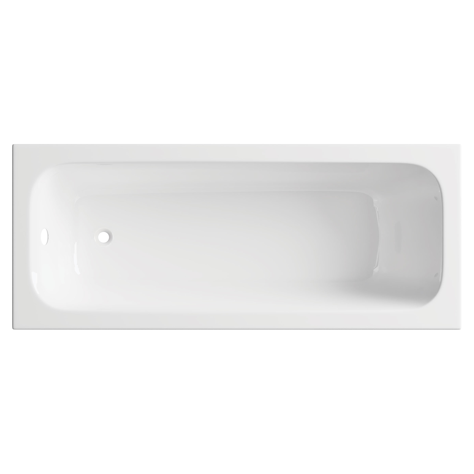 Badekar Prizma Hvit Blank 140 cm (Uten Panel og Avløp)