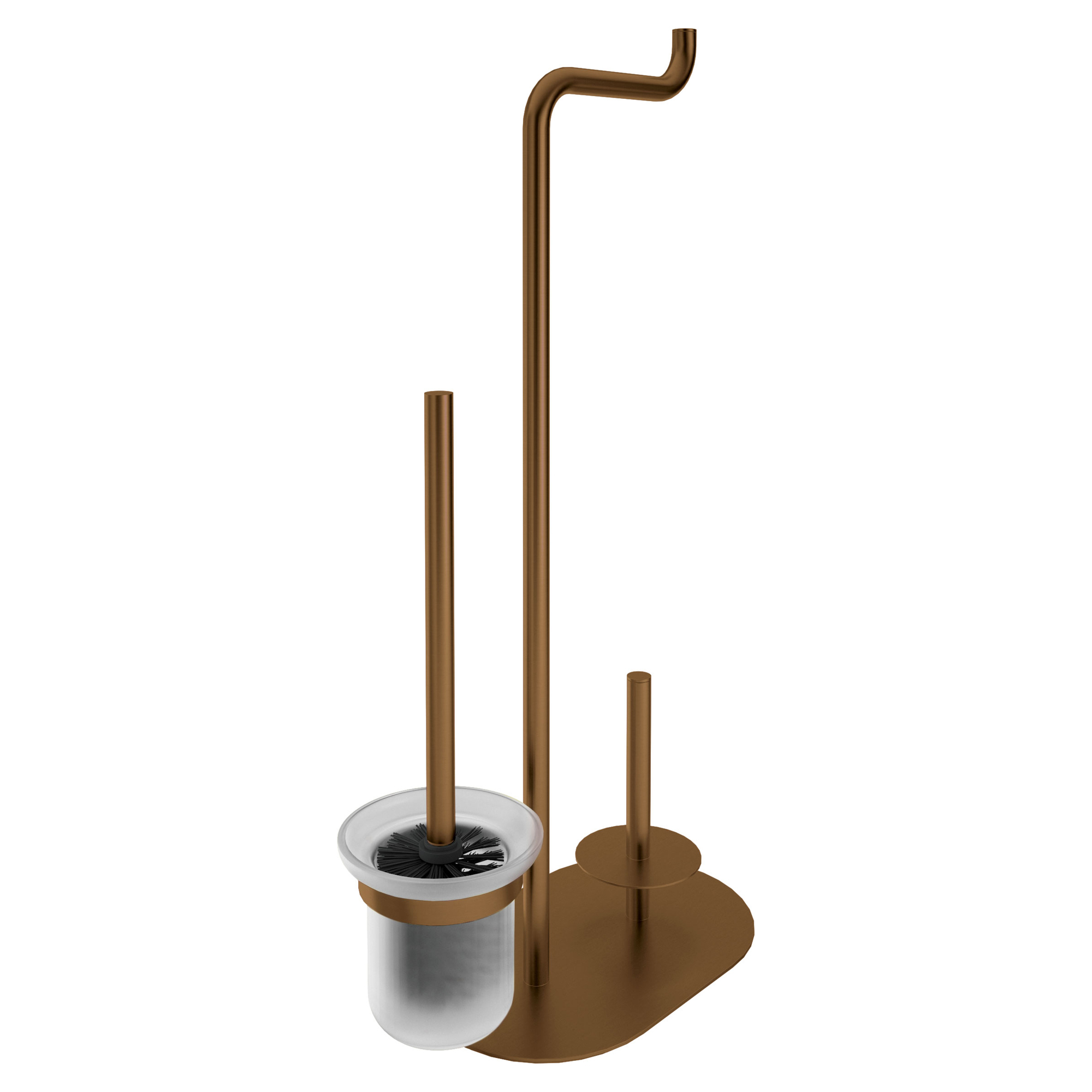 Toalettpapirholder 3-funksjoners Silia Bronse Matt