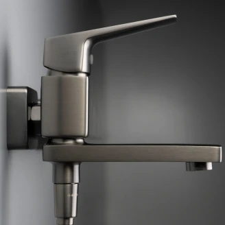 Badekarbatteri Blur Grå Titanium Matt