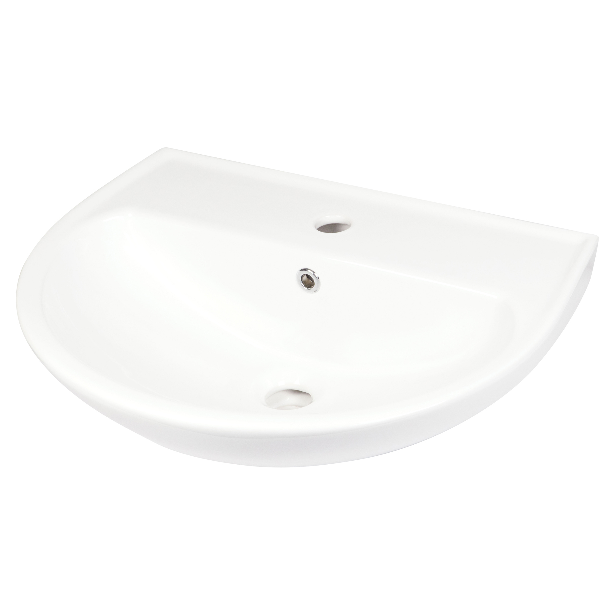 Servant Jasmin Oval Hvit Blank 52 cm