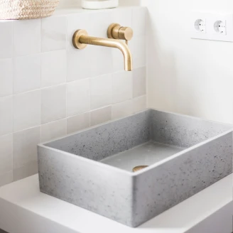 <strong>Sira</strong>  Håndlagde Sement Servant Oasis Grå Matt 48 cm