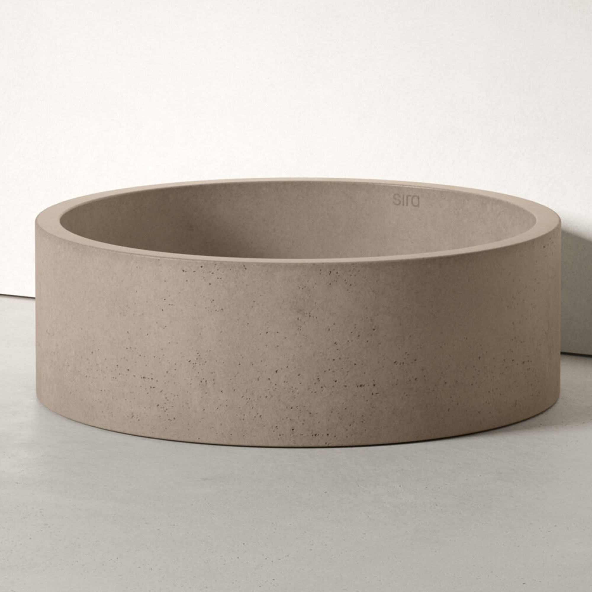 Sira Håndlagde Sement Servant Bay Grå-Brun Matt 38 cm