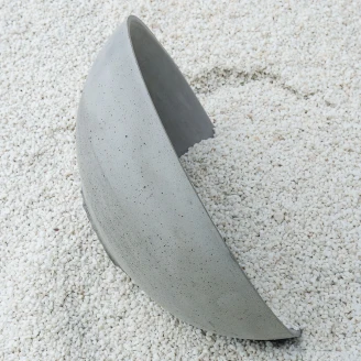 <strong>Sira</strong>  Håndlagde Sement Servant Moon Grå Matt 40 cm
